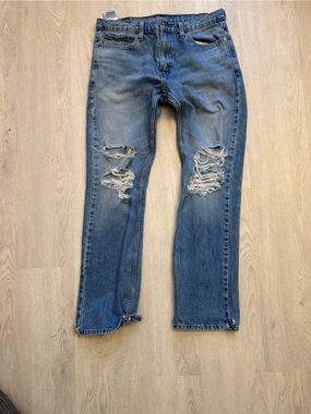 Levi's Men's Ripped Blue Slim Jeans